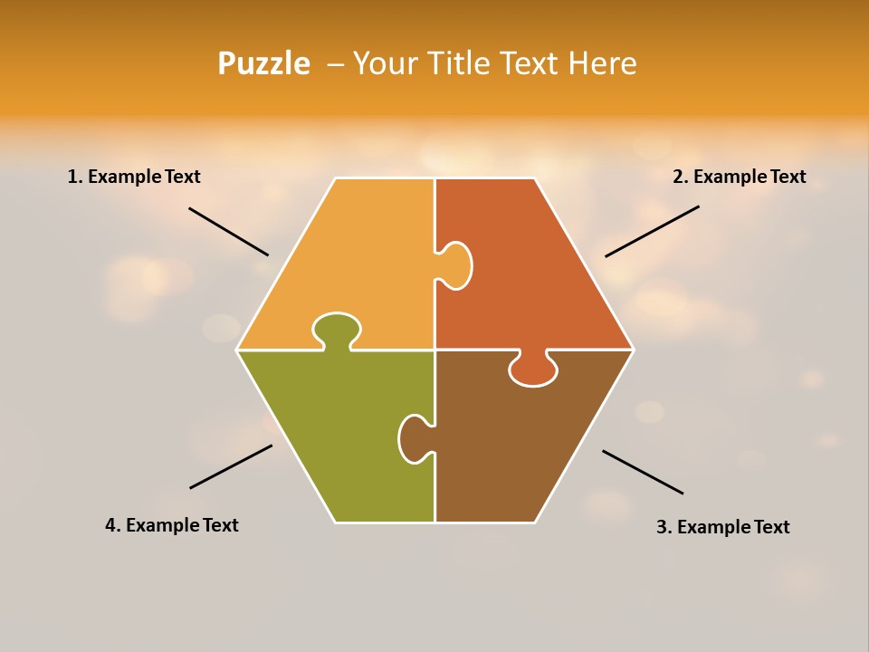 Gold Merry Brown PowerPoint Template