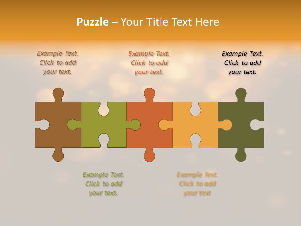 Gold Merry Brown PowerPoint Template