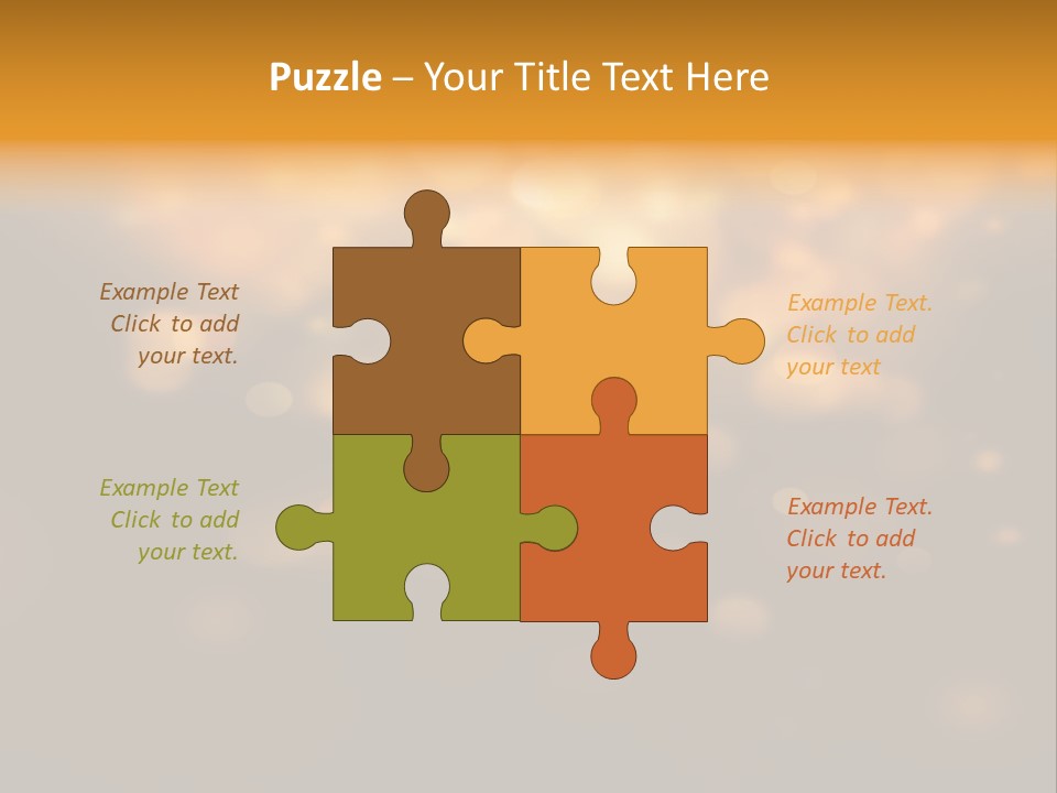 Gold Merry Brown PowerPoint Template