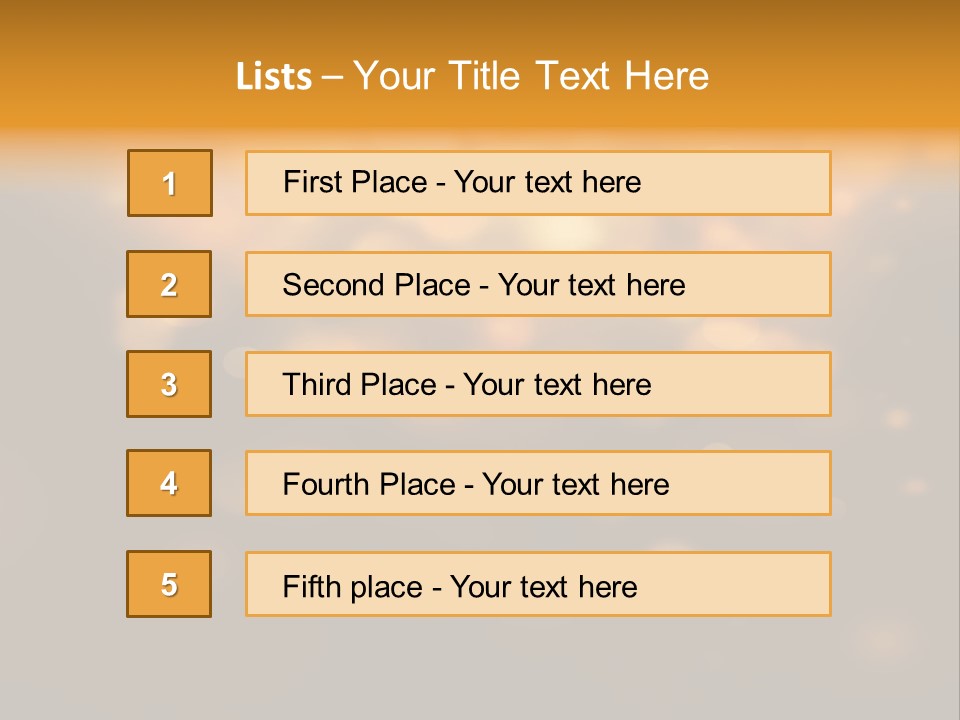 Gold Merry Brown PowerPoint Template