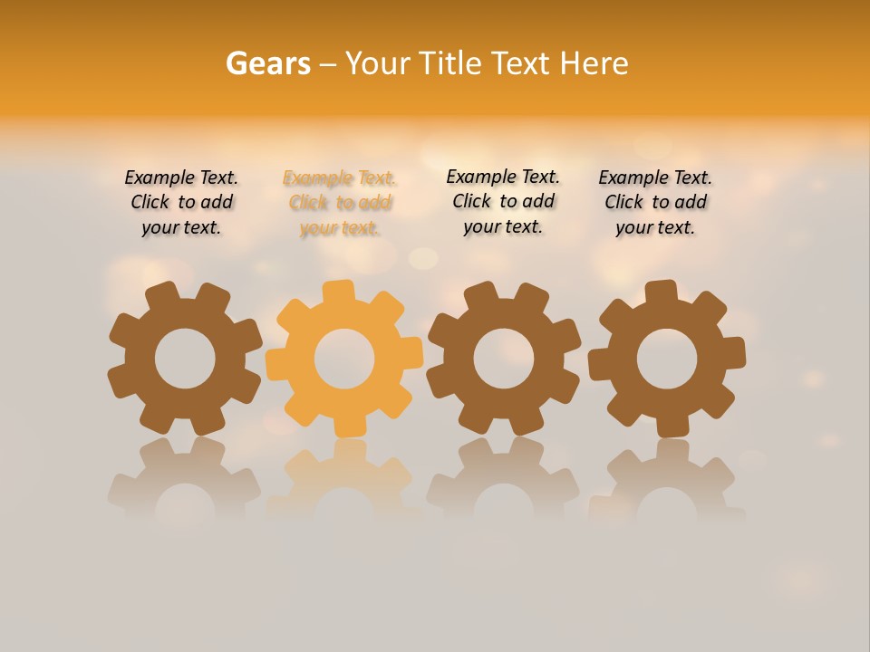 Gold Merry Brown PowerPoint Template