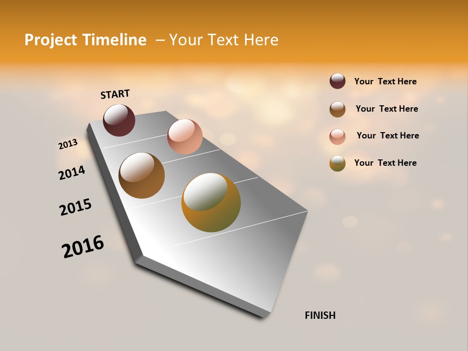 Gold Merry Brown PowerPoint Template