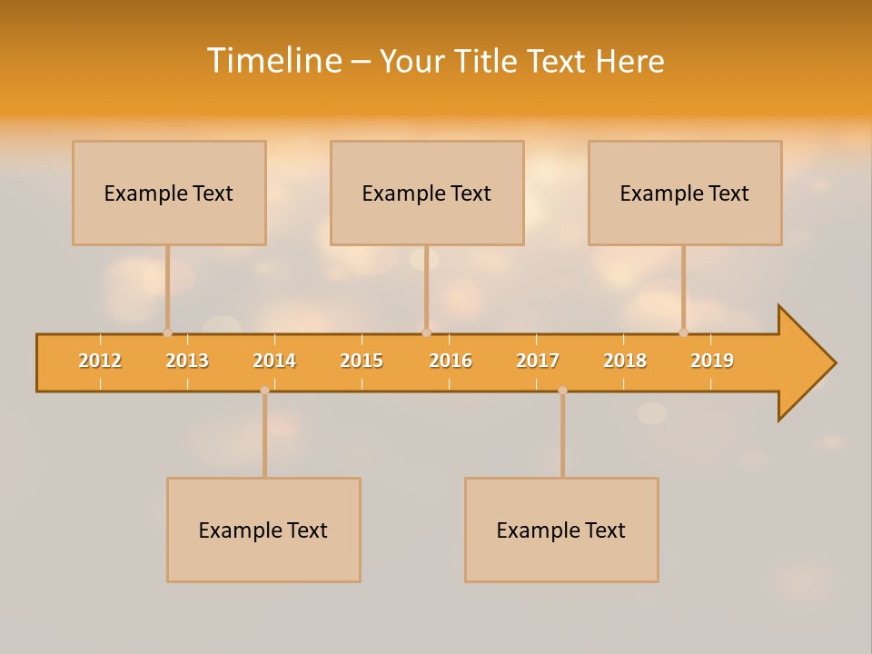 Gold Merry Brown PowerPoint Template