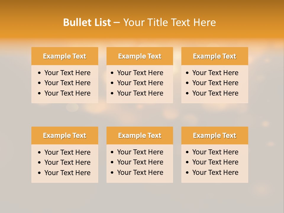 Gold Merry Brown PowerPoint Template