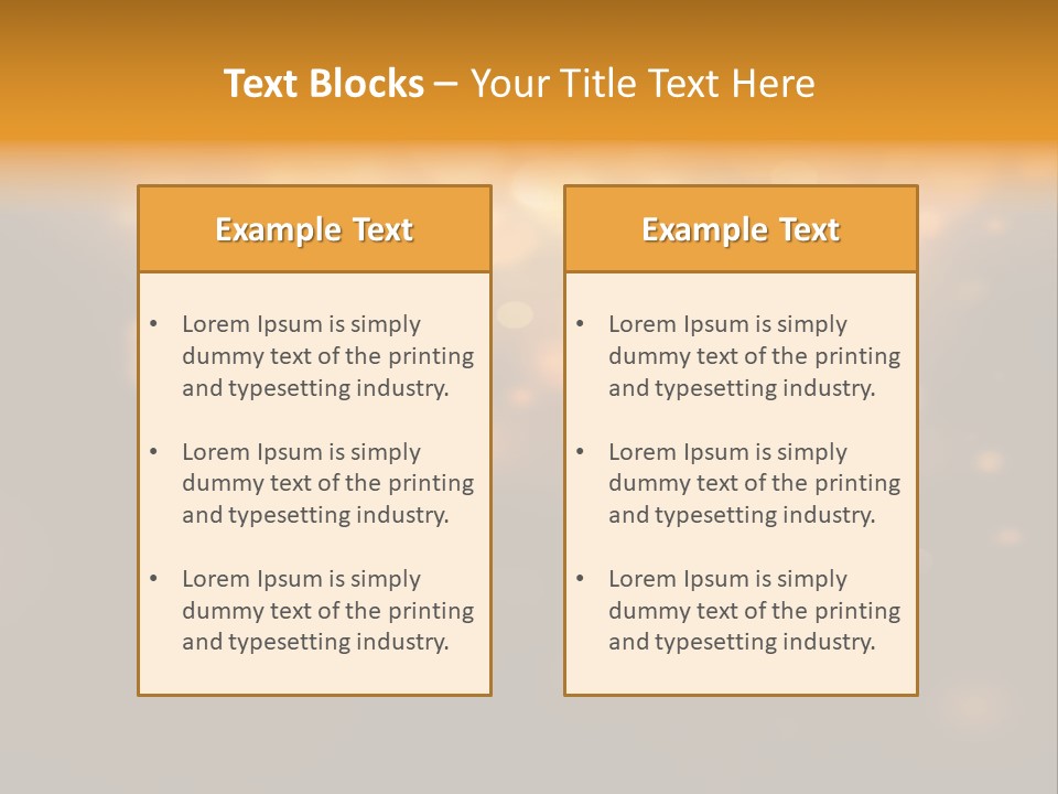 Gold Merry Brown PowerPoint Template