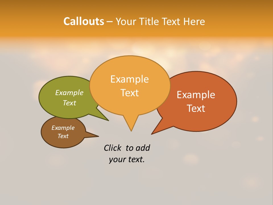 Gold Merry Brown PowerPoint Template