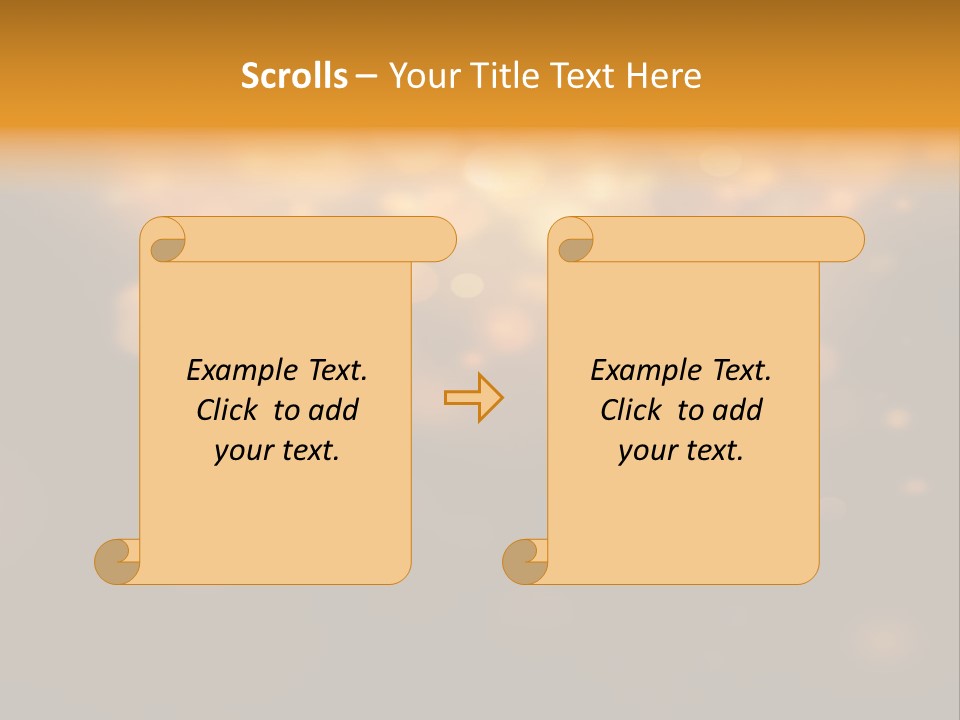 Gold Merry Brown PowerPoint Template