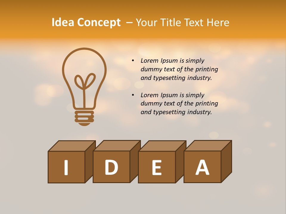 Gold Merry Brown PowerPoint Template