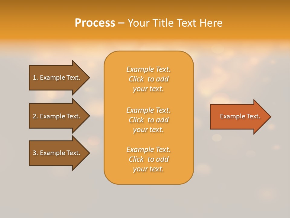 Gold Merry Brown PowerPoint Template