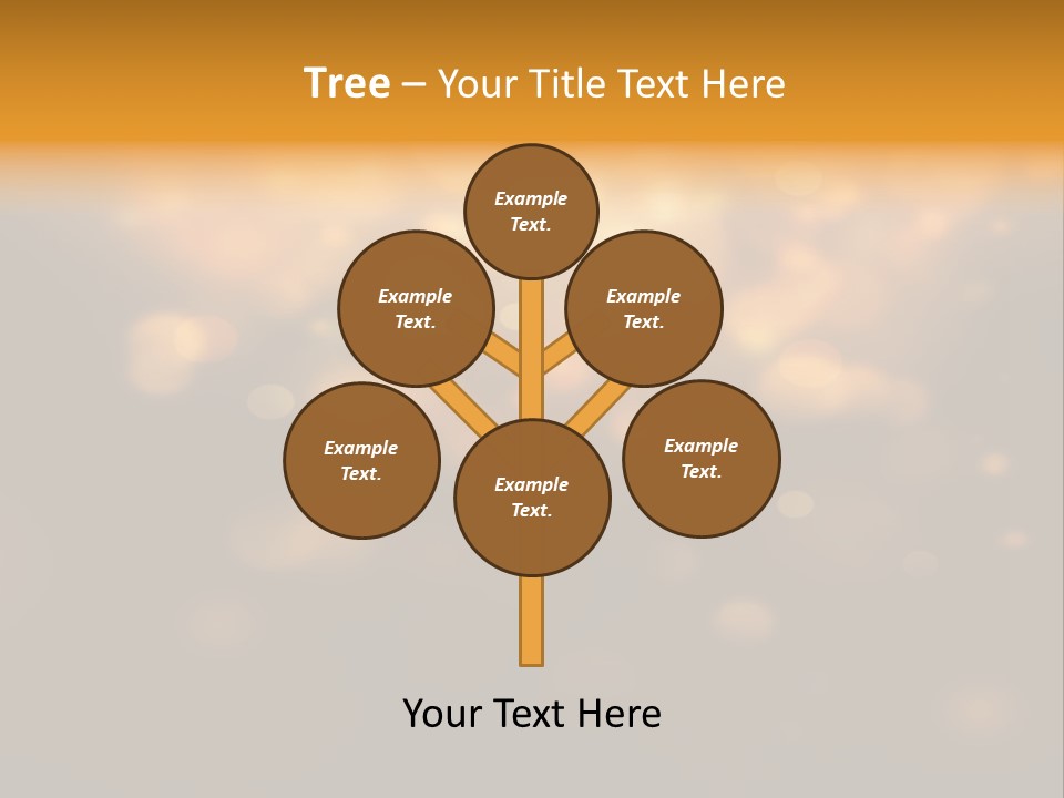 Gold Merry Brown PowerPoint Template