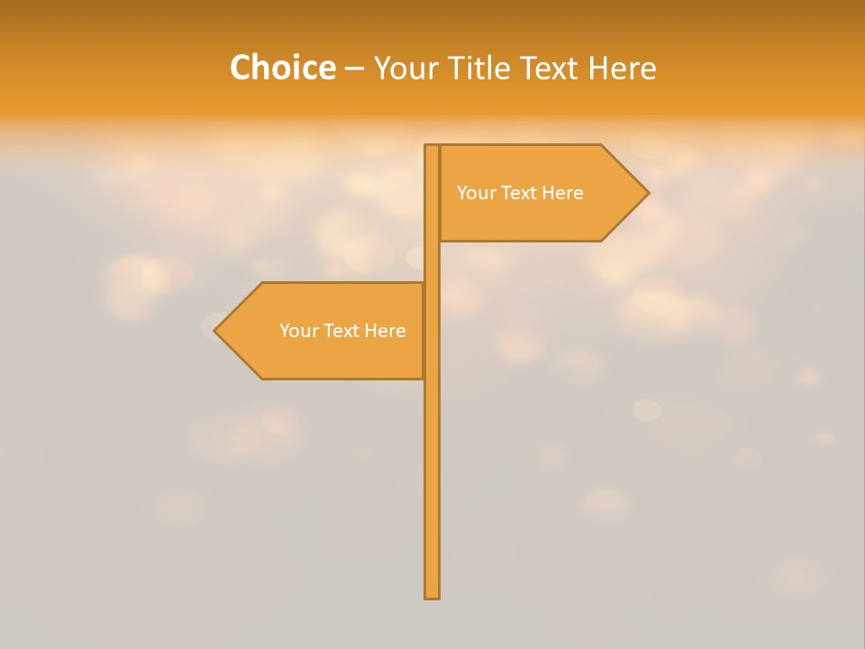 Gold Merry Brown PowerPoint Template