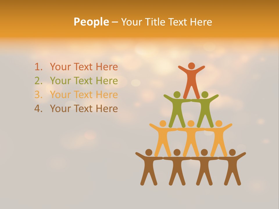 Gold Merry Brown PowerPoint Template