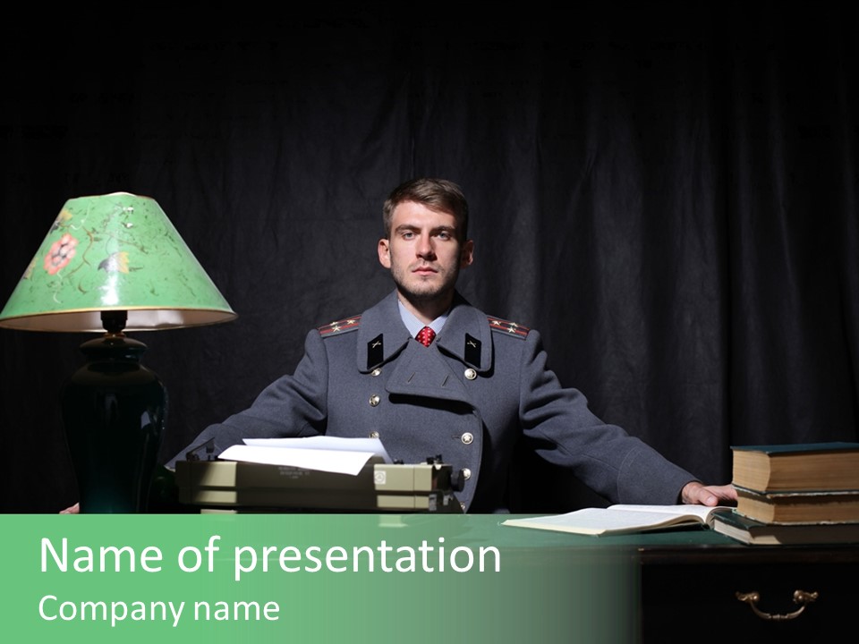 Uniform One Dark PowerPoint Template