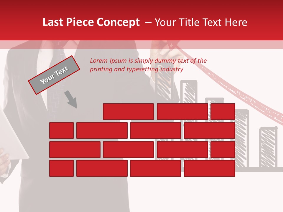 Progress Symbol Marketing PowerPoint Template