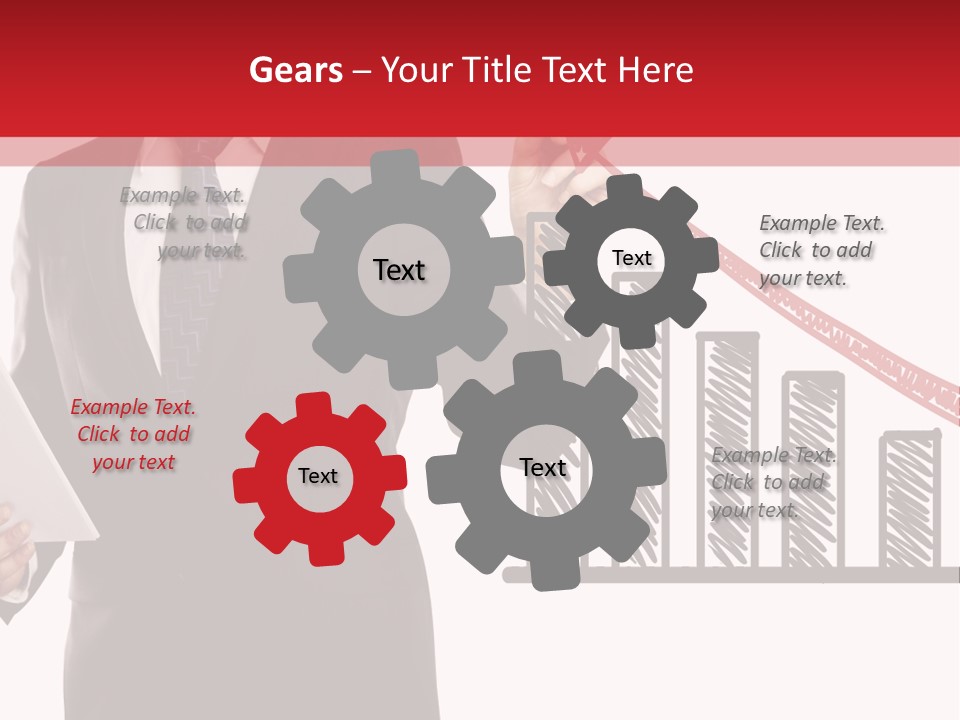 Progress Symbol Marketing PowerPoint Template