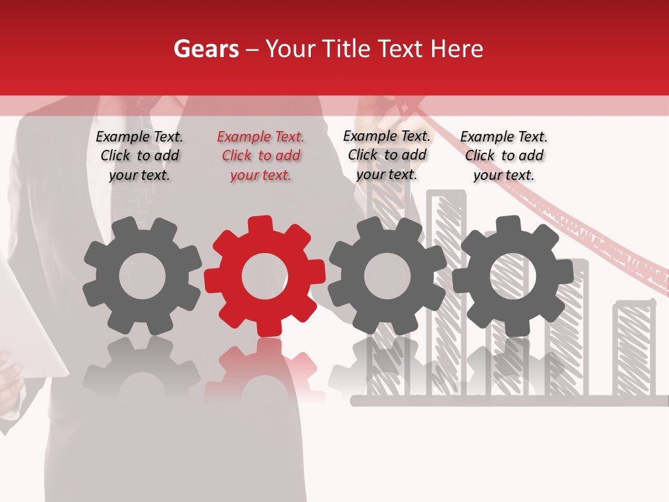 Progress Symbol Marketing PowerPoint Template