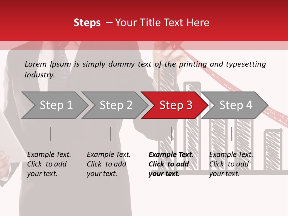 Progress Symbol Marketing PowerPoint Template