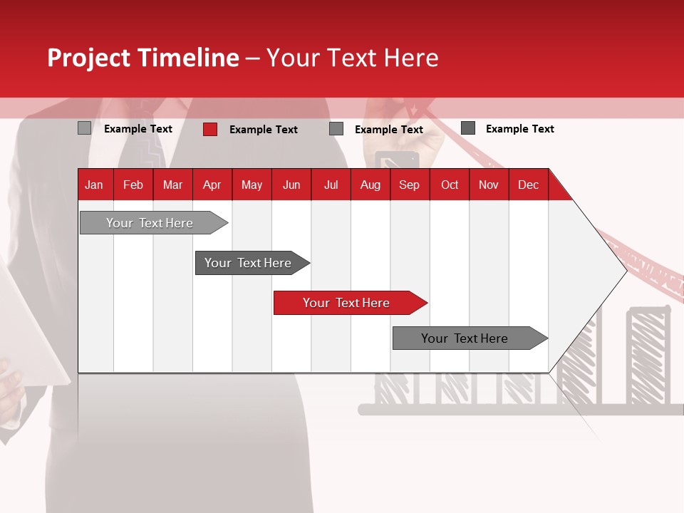 Progress Symbol Marketing PowerPoint Template