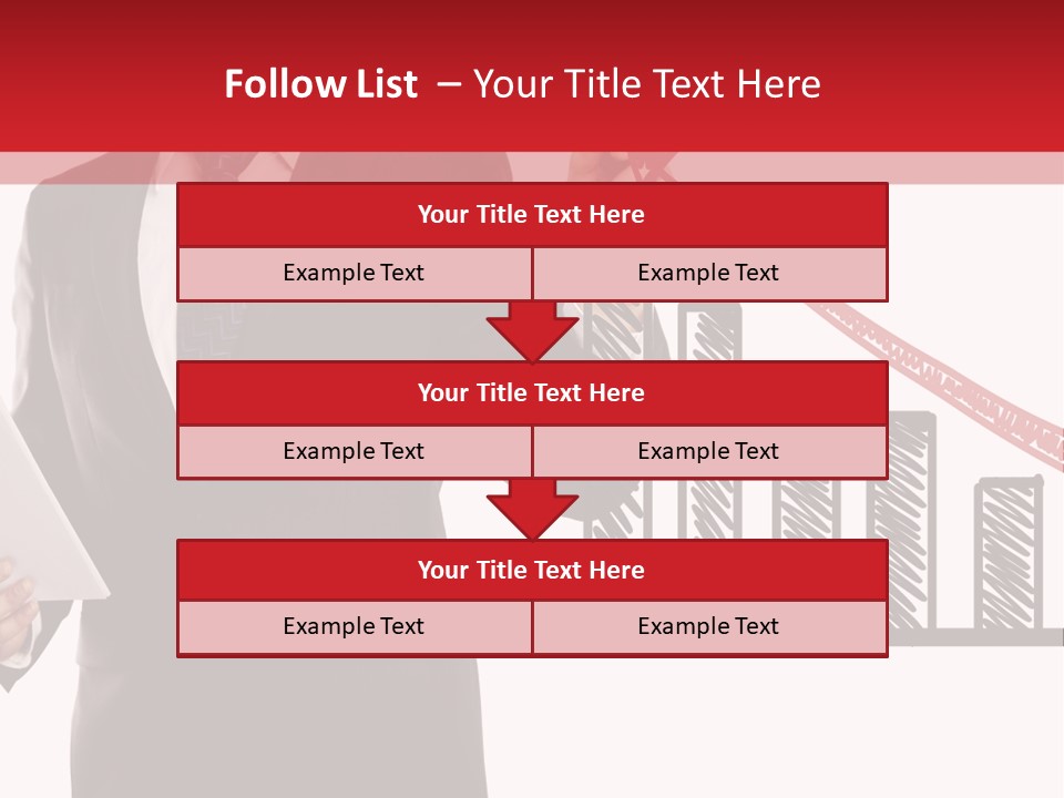 Progress Symbol Marketing PowerPoint Template