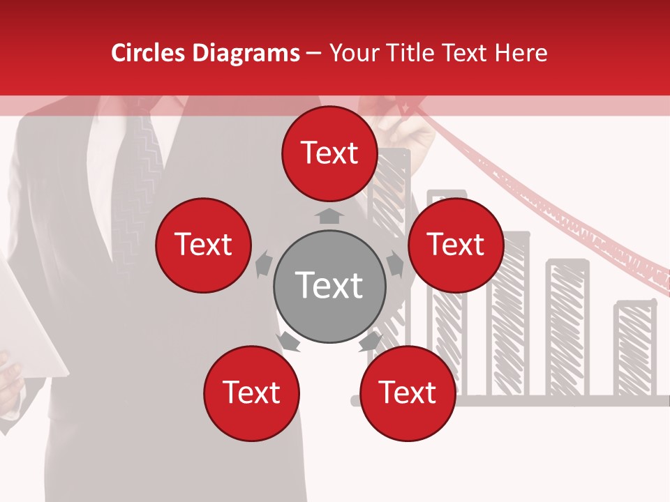 Progress Symbol Marketing PowerPoint Template