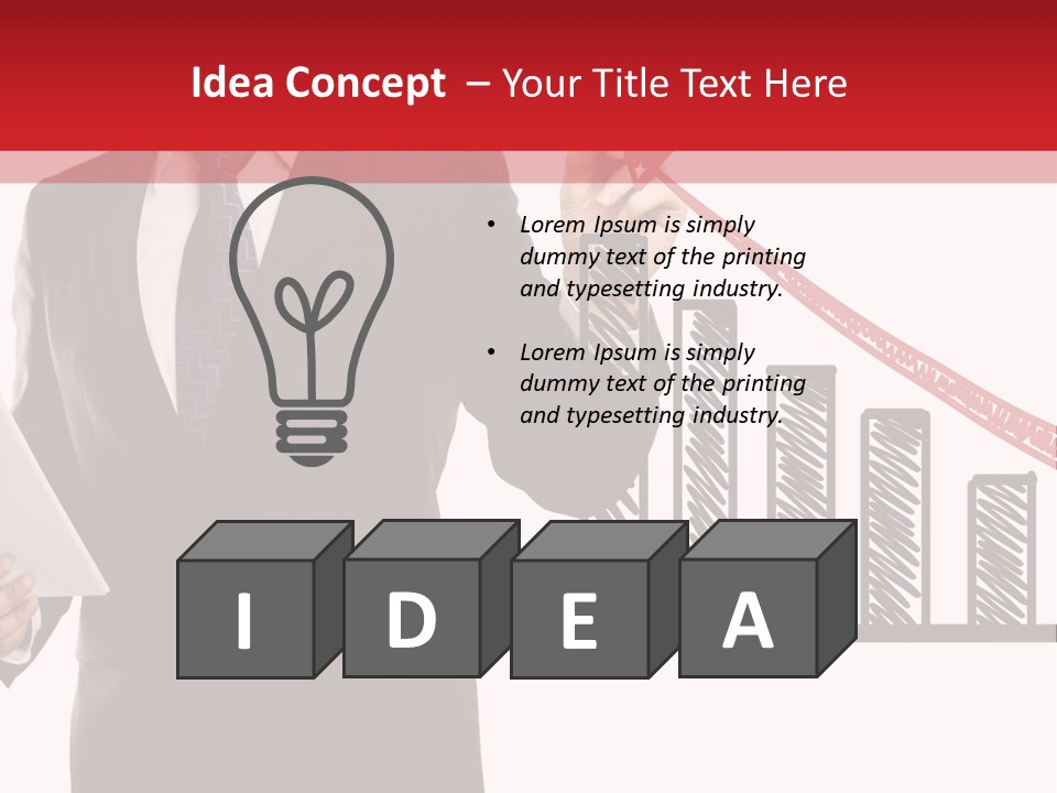 Progress Symbol Marketing PowerPoint Template