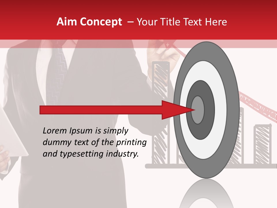 Progress Symbol Marketing PowerPoint Template