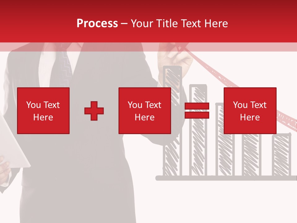 Progress Symbol Marketing PowerPoint Template
