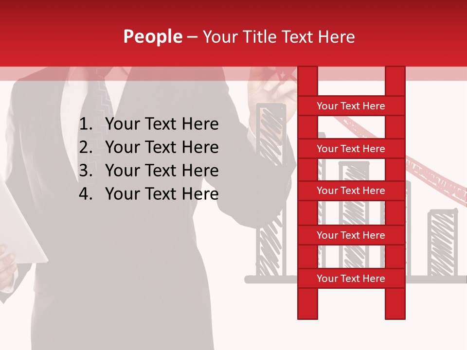 Progress Symbol Marketing PowerPoint Template