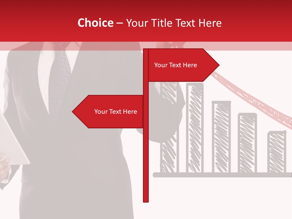 Progress Symbol Marketing PowerPoint Template