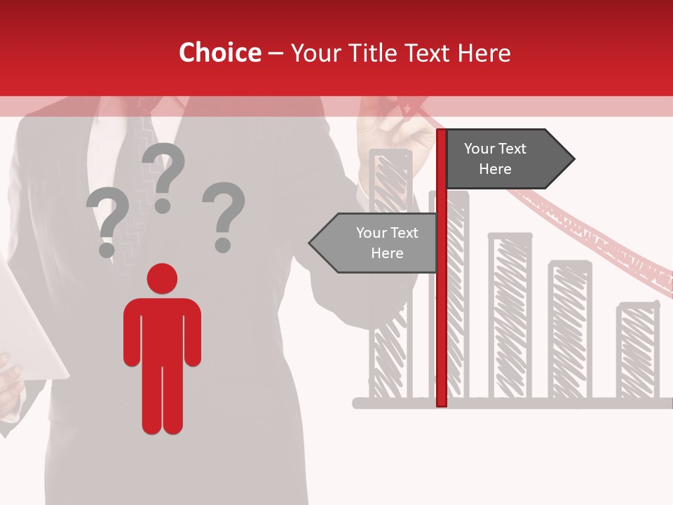 Progress Symbol Marketing PowerPoint Template