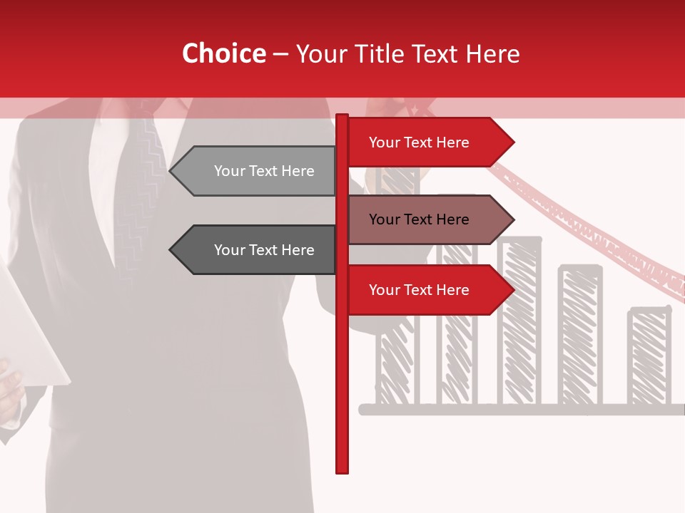 Progress Symbol Marketing PowerPoint Template