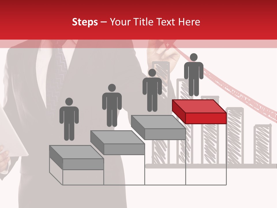 Progress Symbol Marketing PowerPoint Template