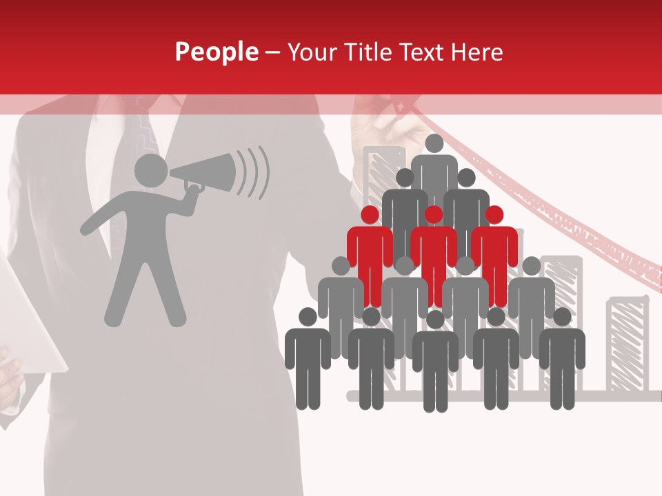 Progress Symbol Marketing PowerPoint Template