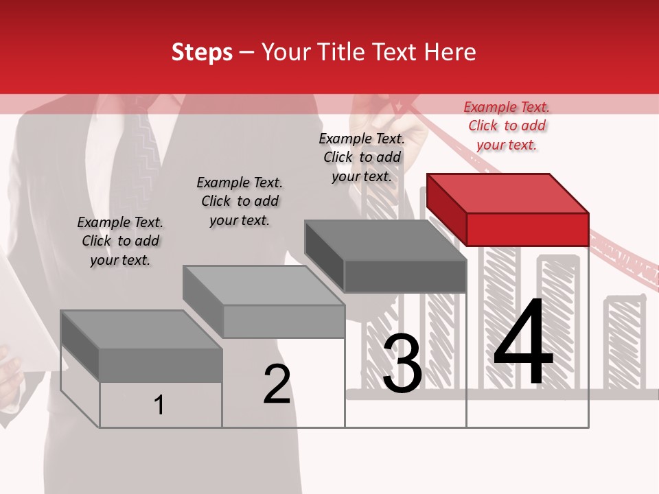 Progress Symbol Marketing PowerPoint Template