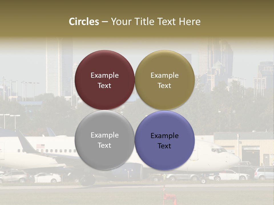 Offices Skyscrapers Depart PowerPoint Template