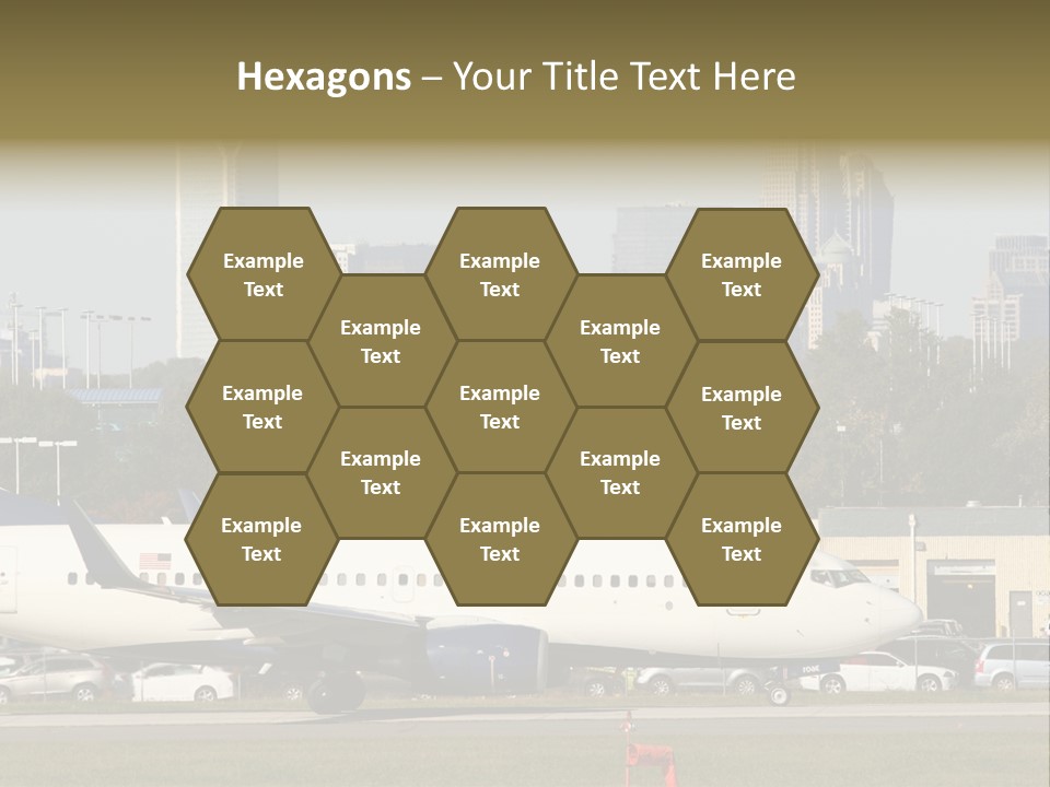 Offices Skyscrapers Depart PowerPoint Template