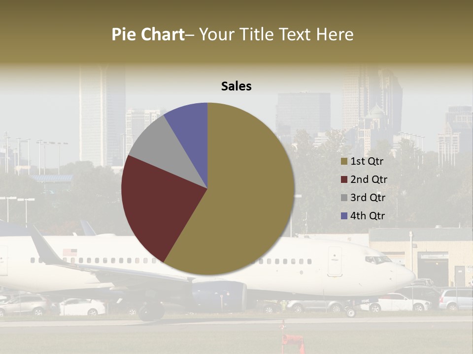 Offices Skyscrapers Depart PowerPoint Template