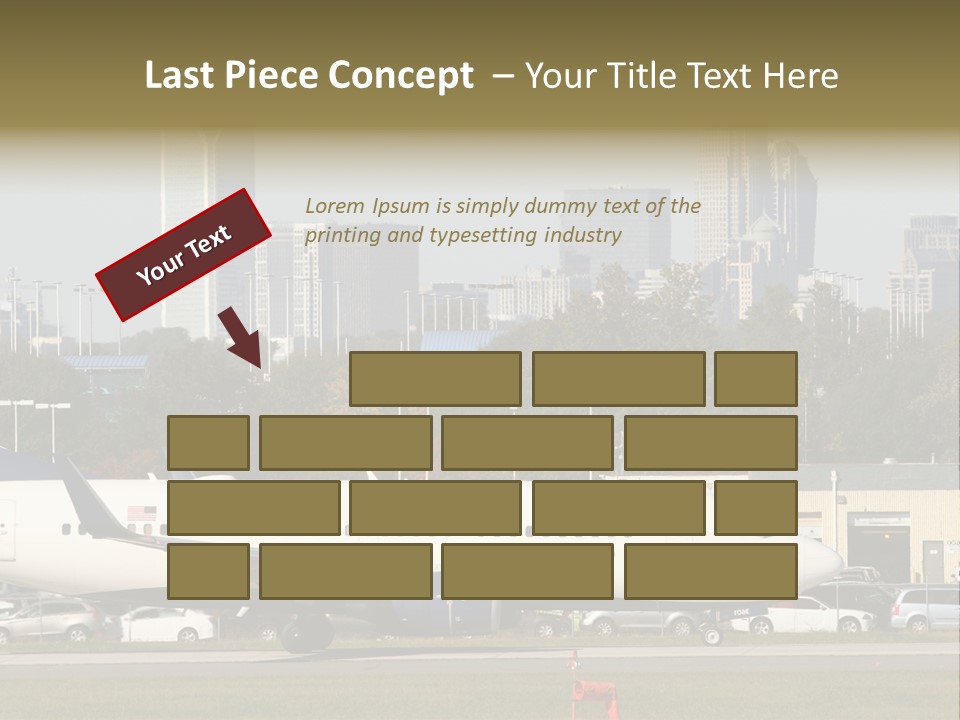 Offices Skyscrapers Depart PowerPoint Template