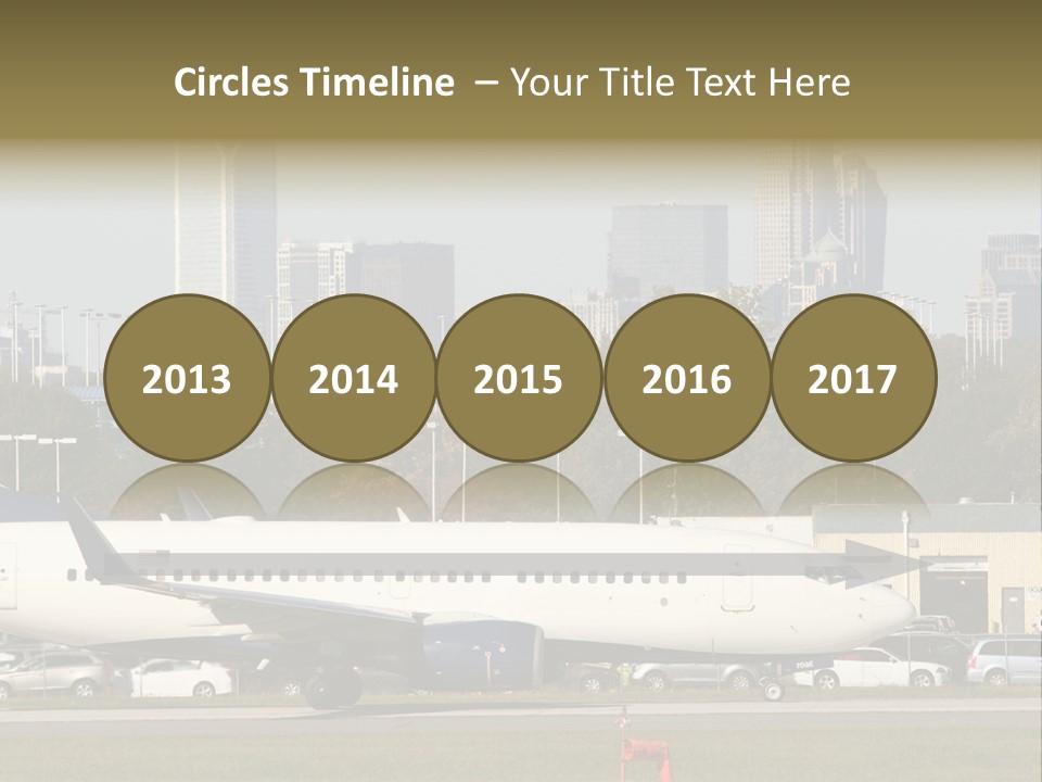 Offices Skyscrapers Depart PowerPoint Template