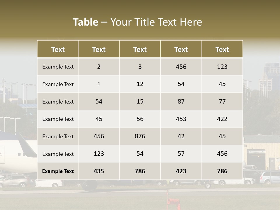 Offices Skyscrapers Depart PowerPoint Template