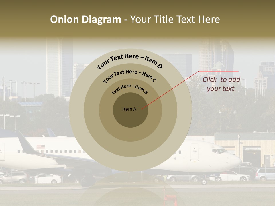 Offices Skyscrapers Depart PowerPoint Template