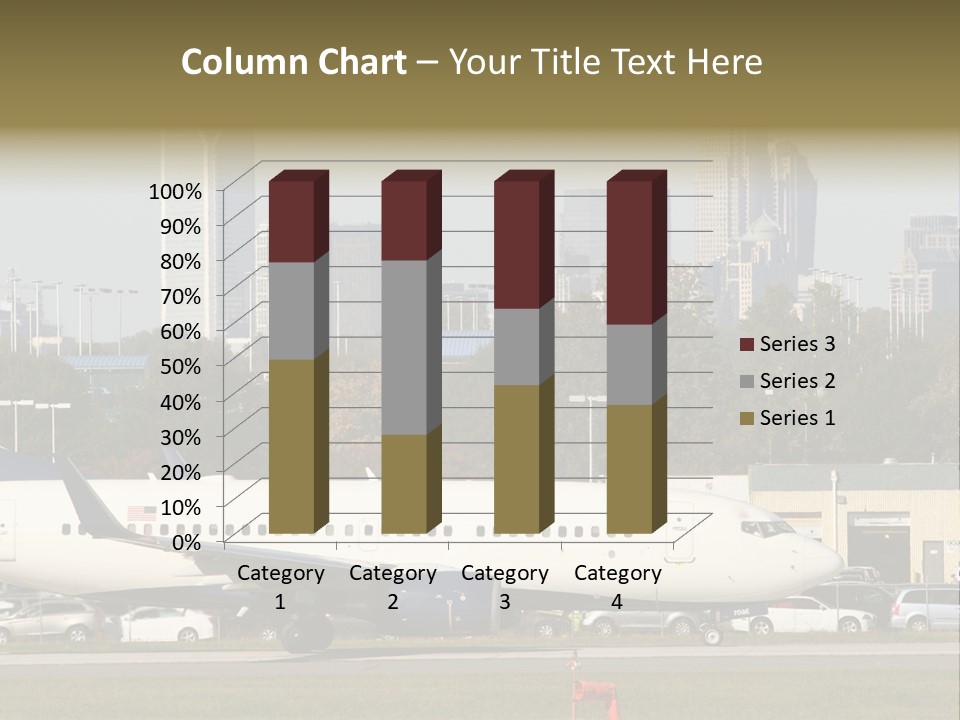 Offices Skyscrapers Depart PowerPoint Template