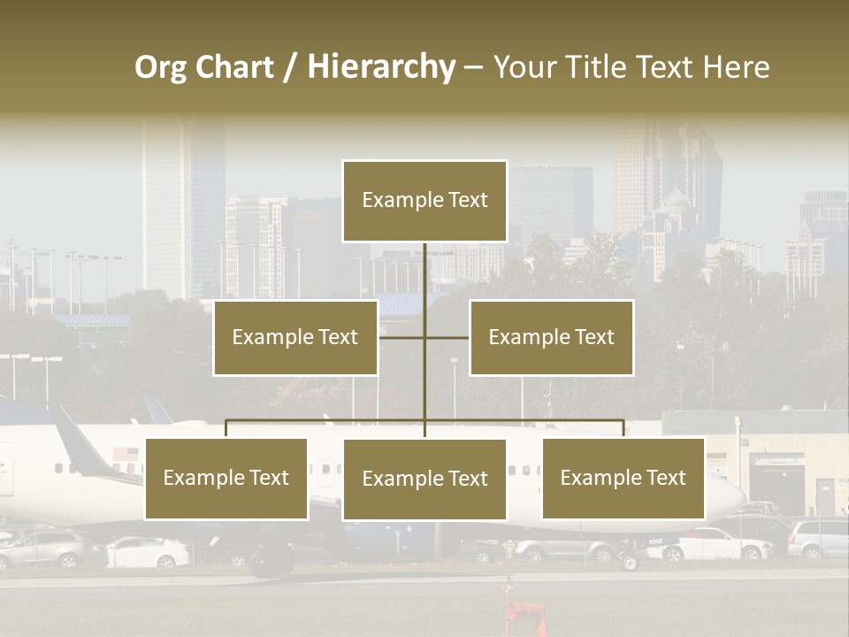 Offices Skyscrapers Depart PowerPoint Template