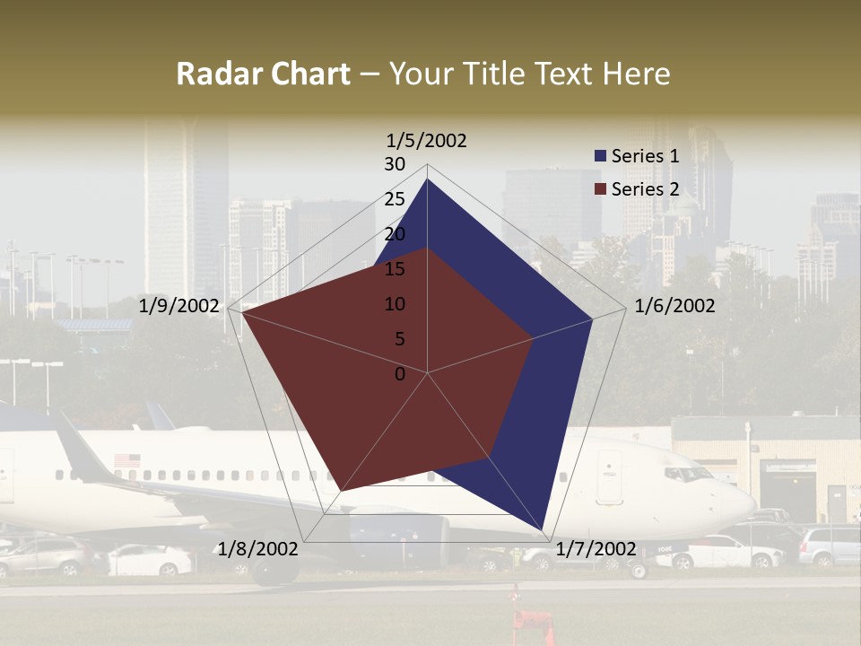 Offices Skyscrapers Depart PowerPoint Template
