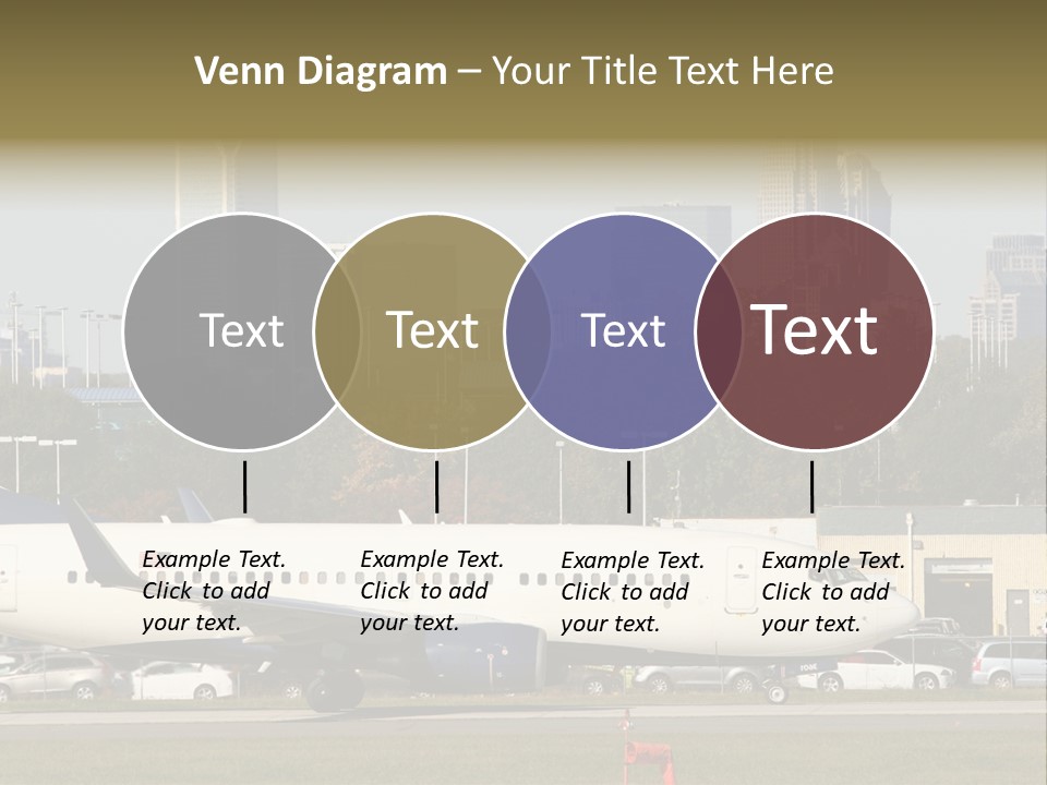 Offices Skyscrapers Depart PowerPoint Template