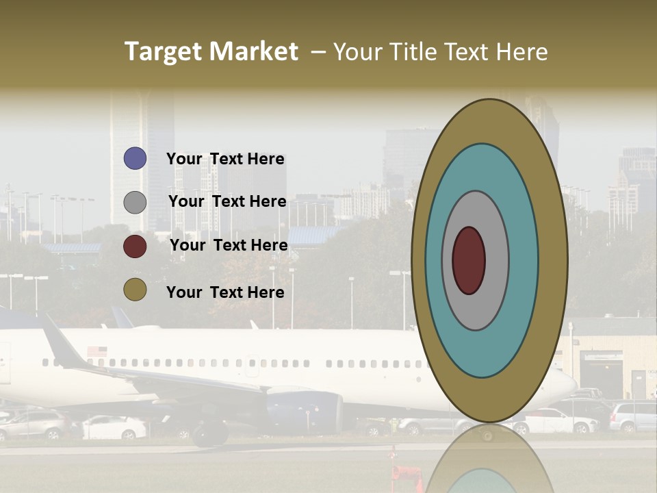 Offices Skyscrapers Depart PowerPoint Template