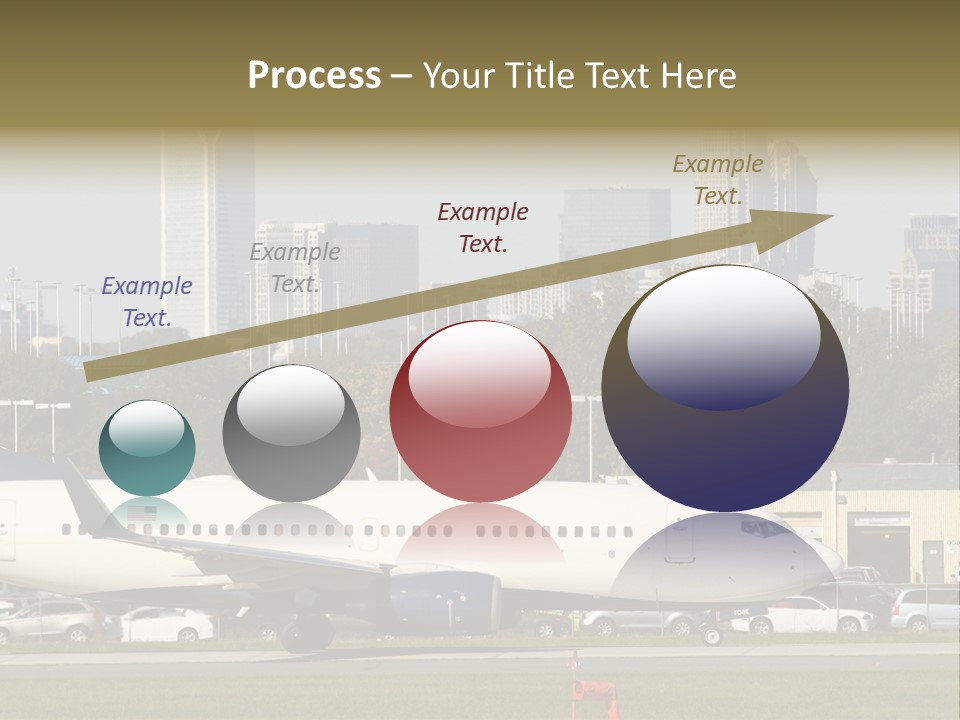 Offices Skyscrapers Depart PowerPoint Template