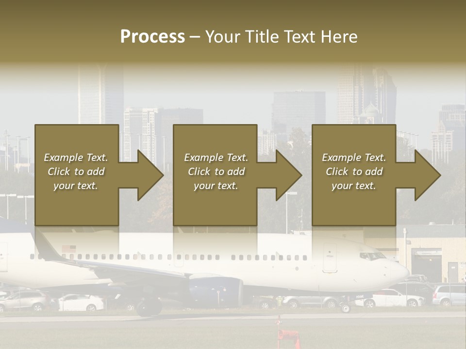 Offices Skyscrapers Depart PowerPoint Template