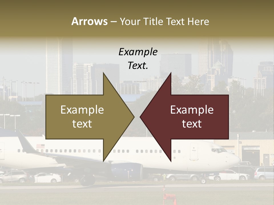 Offices Skyscrapers Depart PowerPoint Template
