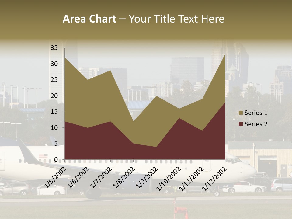 Offices Skyscrapers Depart PowerPoint Template